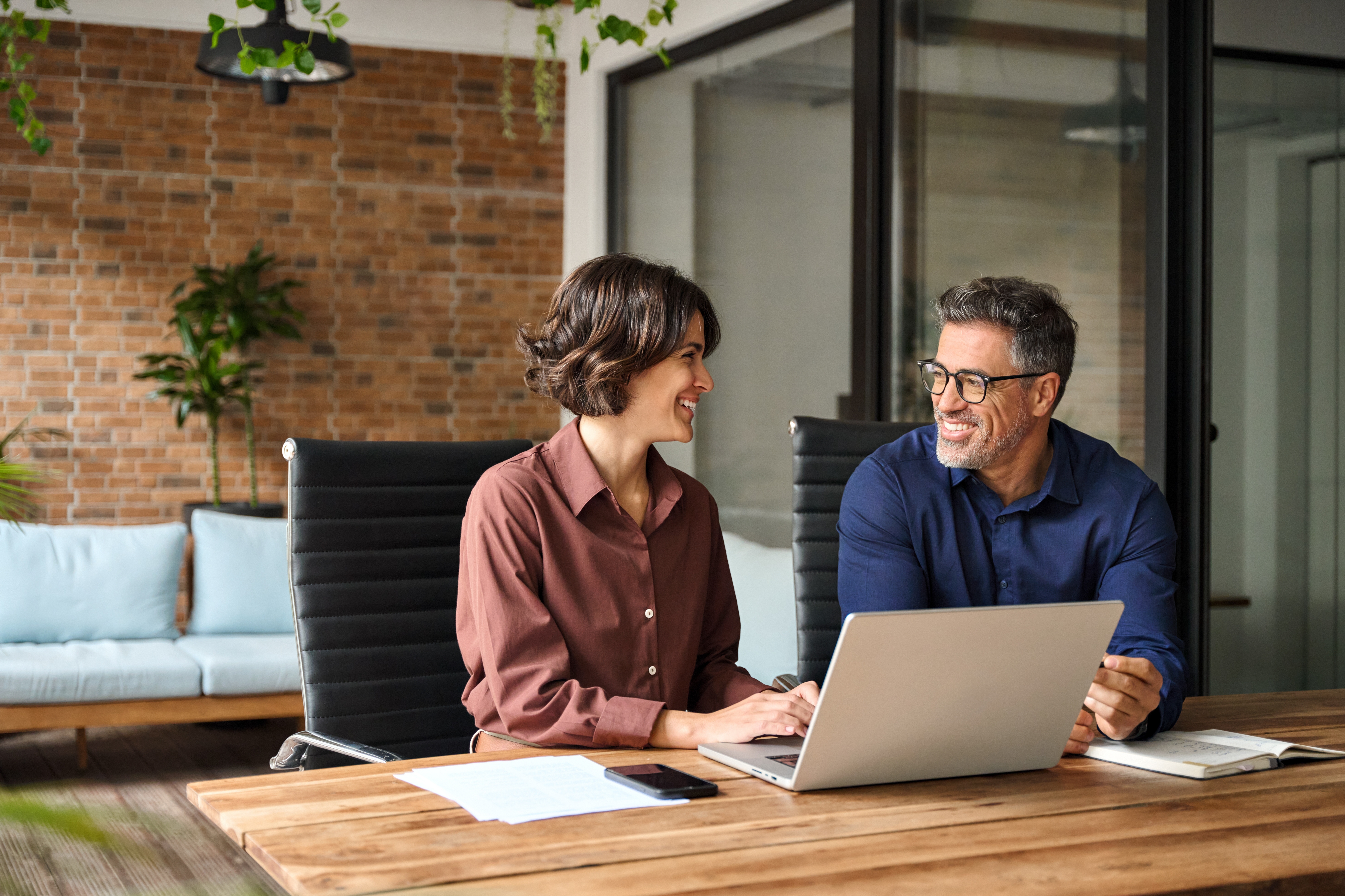 Consulting team in discussion